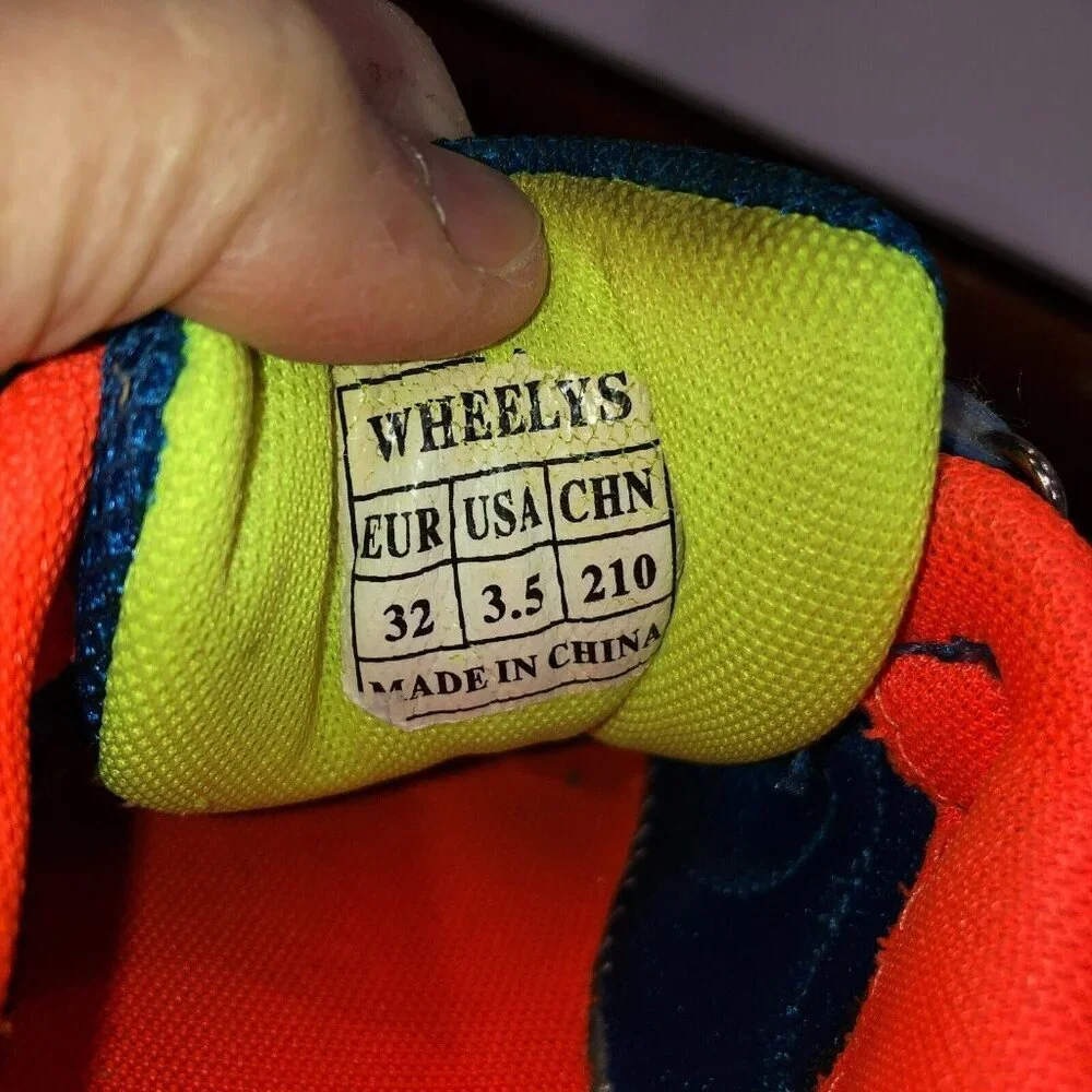 Kids Blue and Orange Wheelys
